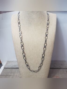 SILVER-TONE HORSEBIT Necklace/Hip Chain/Belt